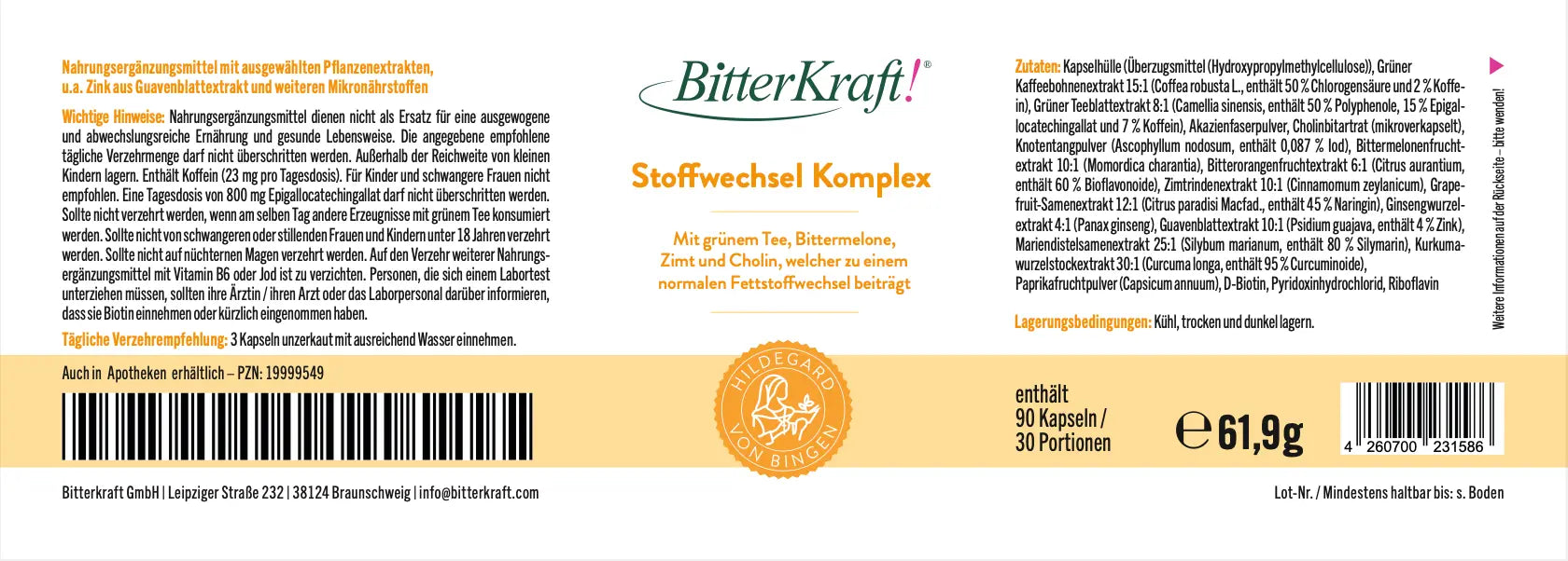 BitterKraft! Stoffwechsel Komplex