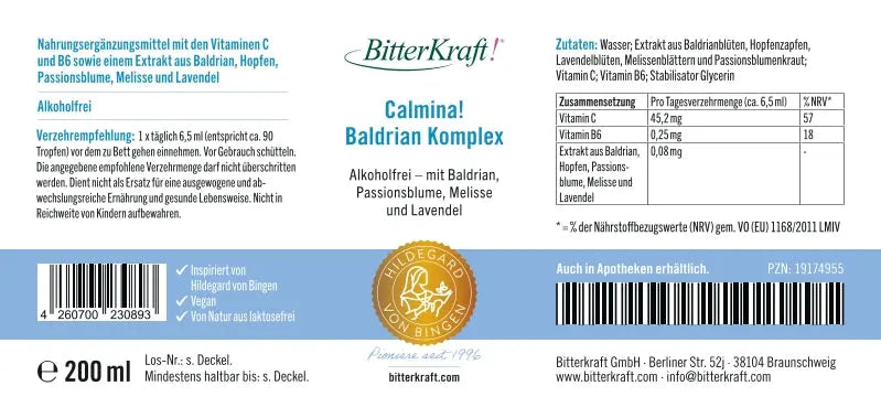 Calmina ! Complexe de valériane 200 ml