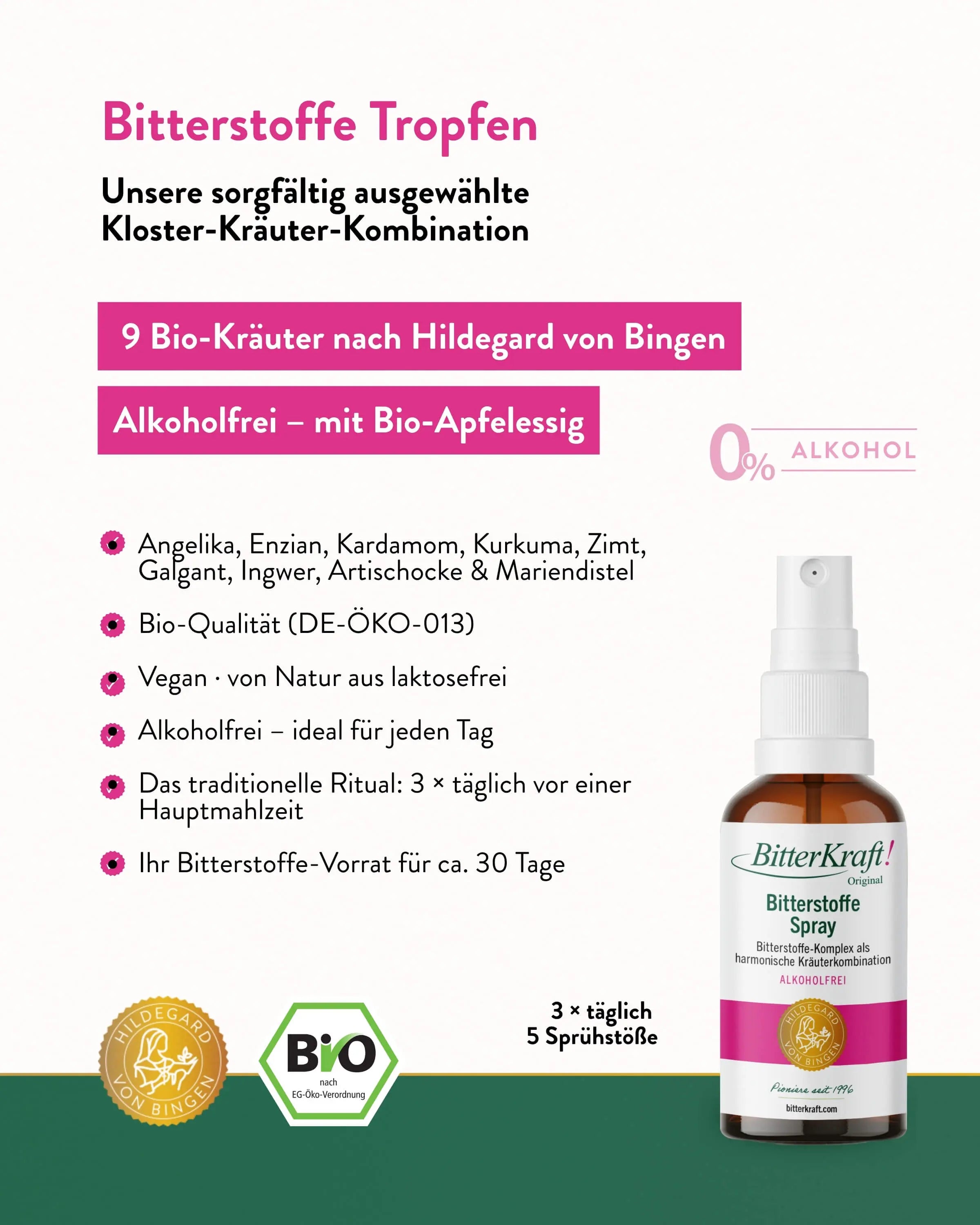 BitterKraft ! Original Sans Alcool (BIO) 100ml + Spray Gratuit