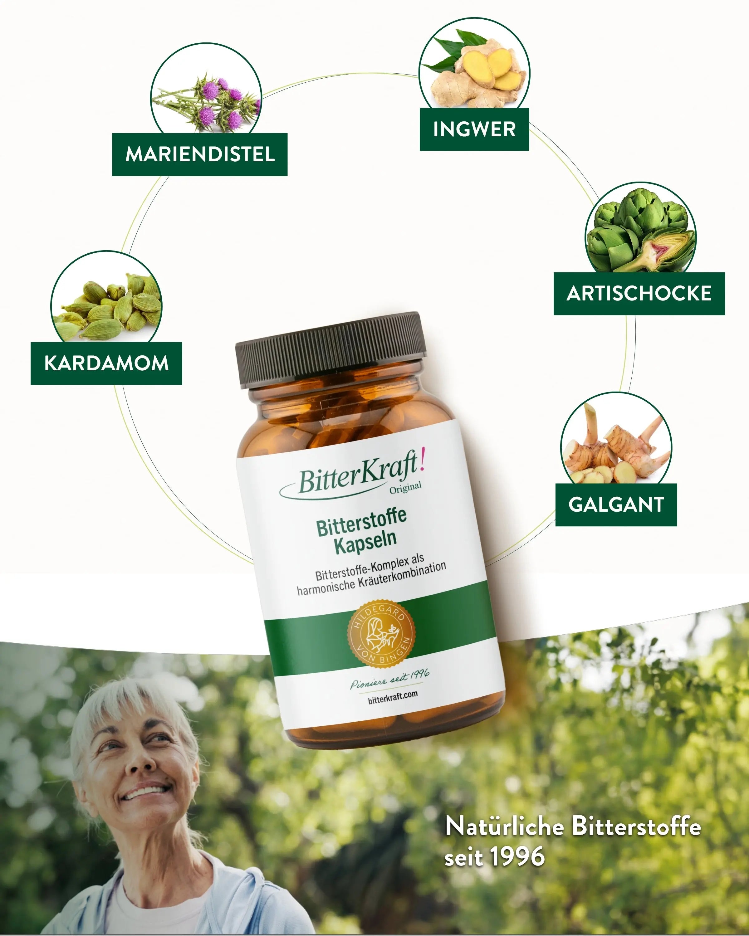 BitterKraft! Capsule alle sostanze amare (60 pezzi)