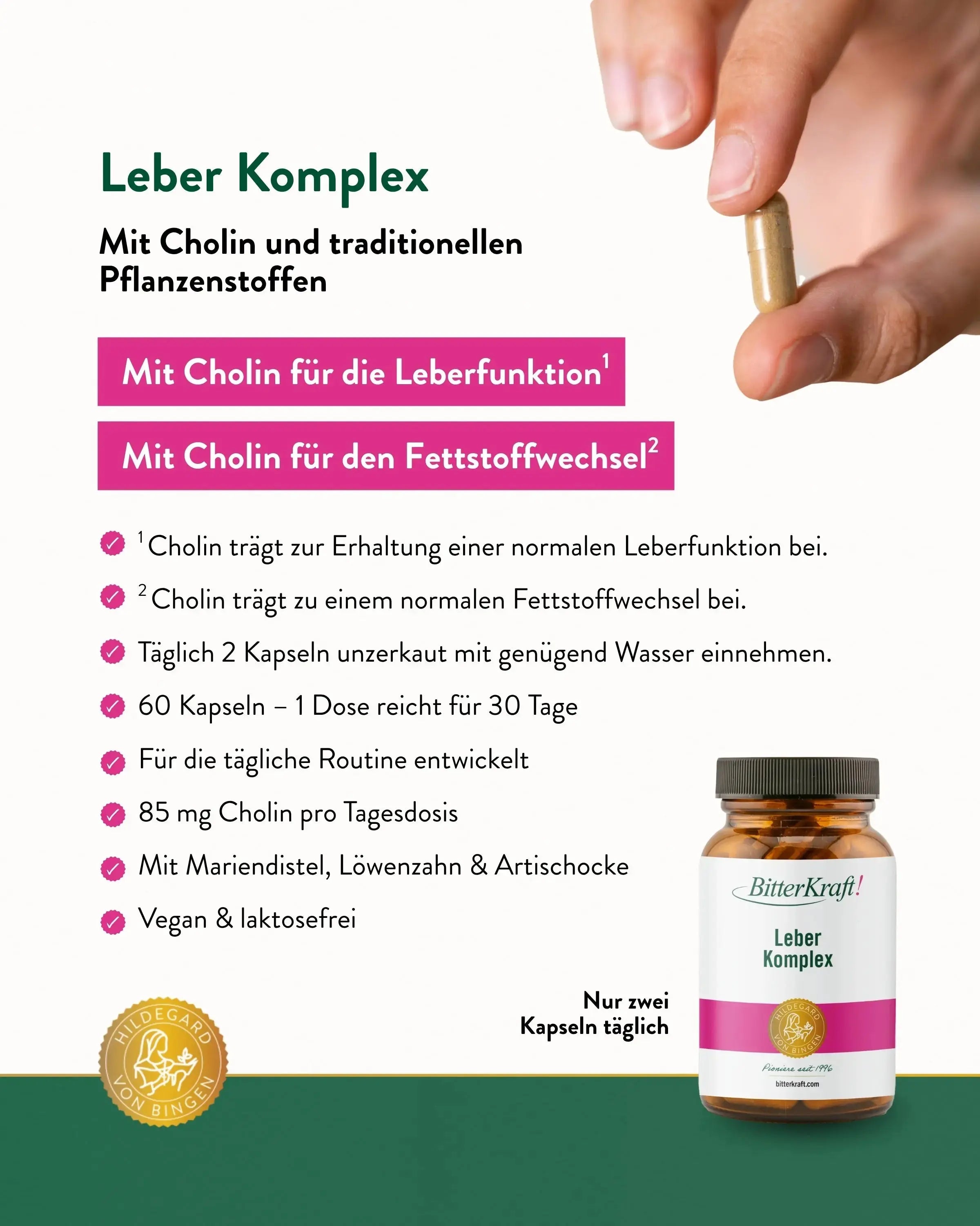 BitterKraft! Leber-Komplex (60 Kapseln)