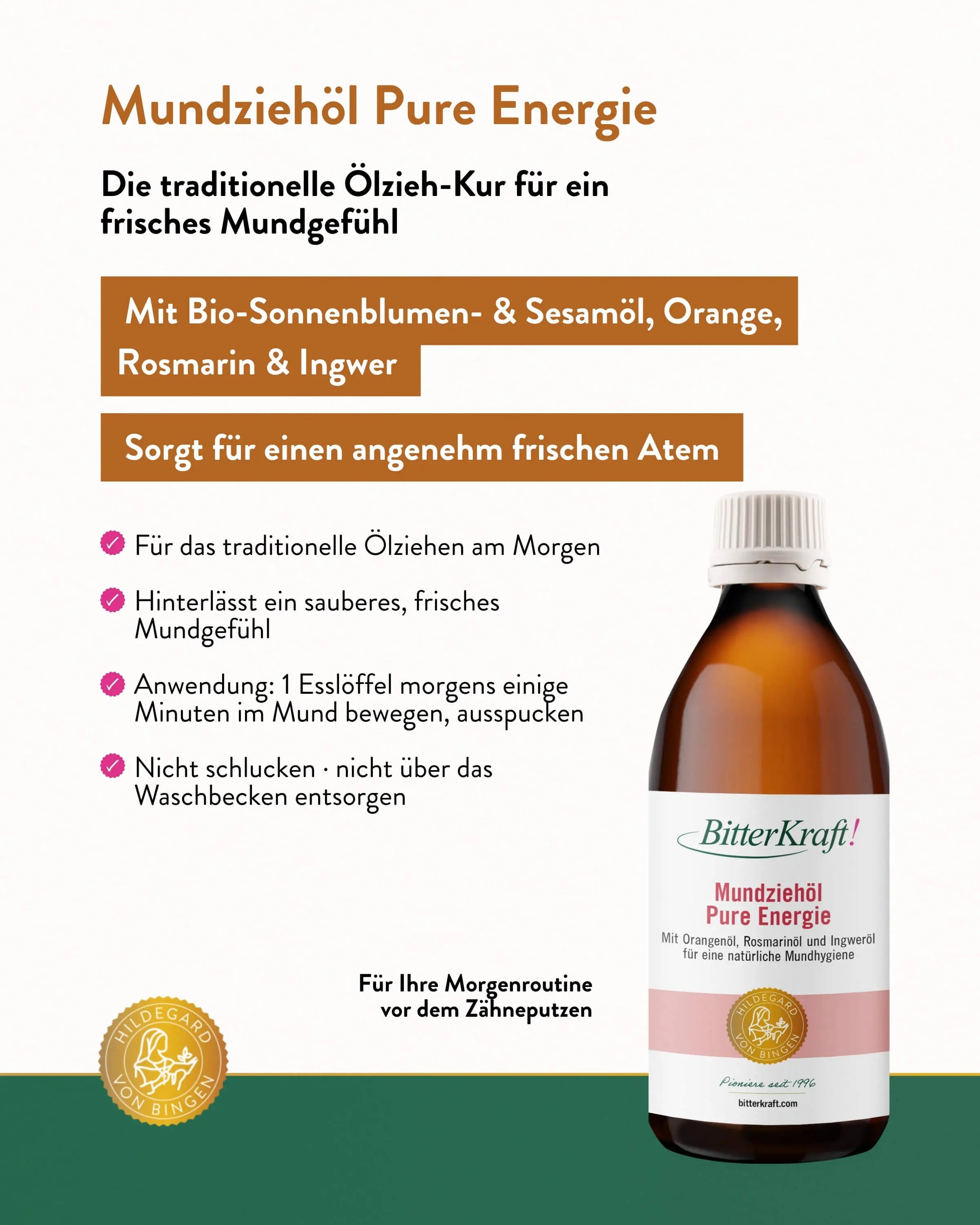 Mundziehöl Pure Energie 200ml Geburtstagspaket