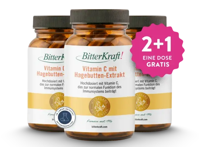 Bitterkraft ! Vitamine C avec extrait de cynorrhodon