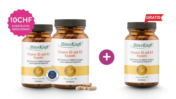 Bitterkraft Capsule di vitamina D3 e K2