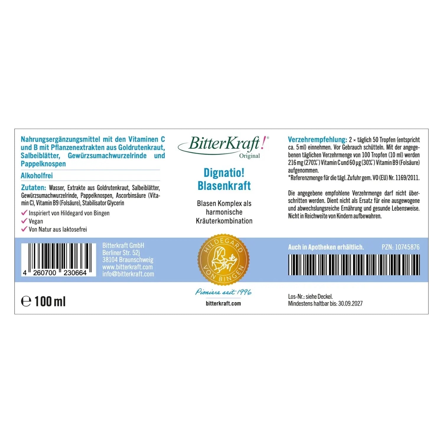 Dignatio! Blasenkraft 100ml