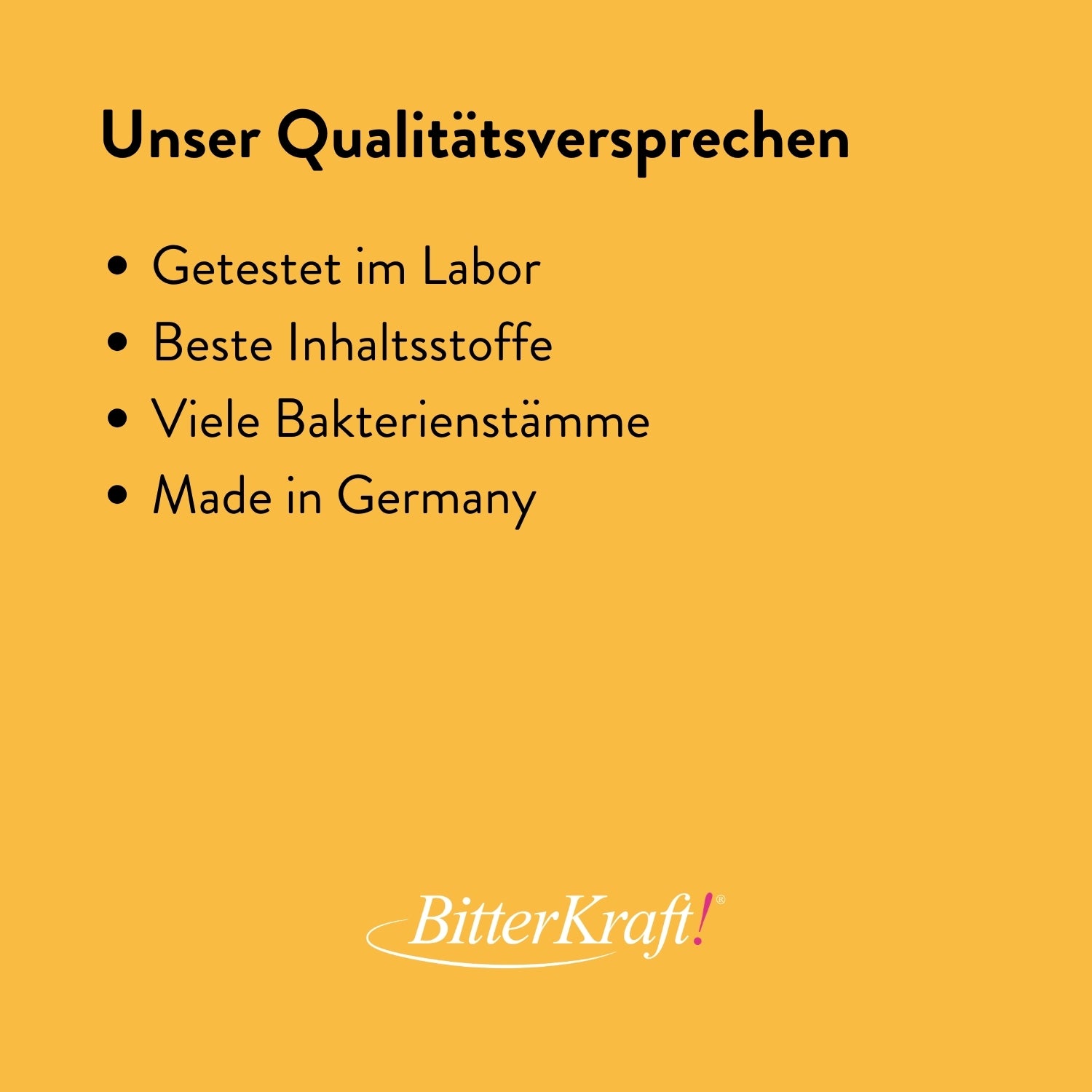 Bitterkraft - Flora Kulturen mit Bakterienstämme