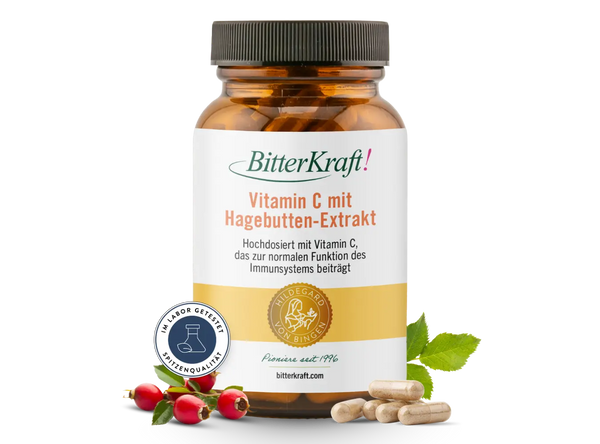 Potere dell'amaro! Vitamina C con estratto di rosa canina