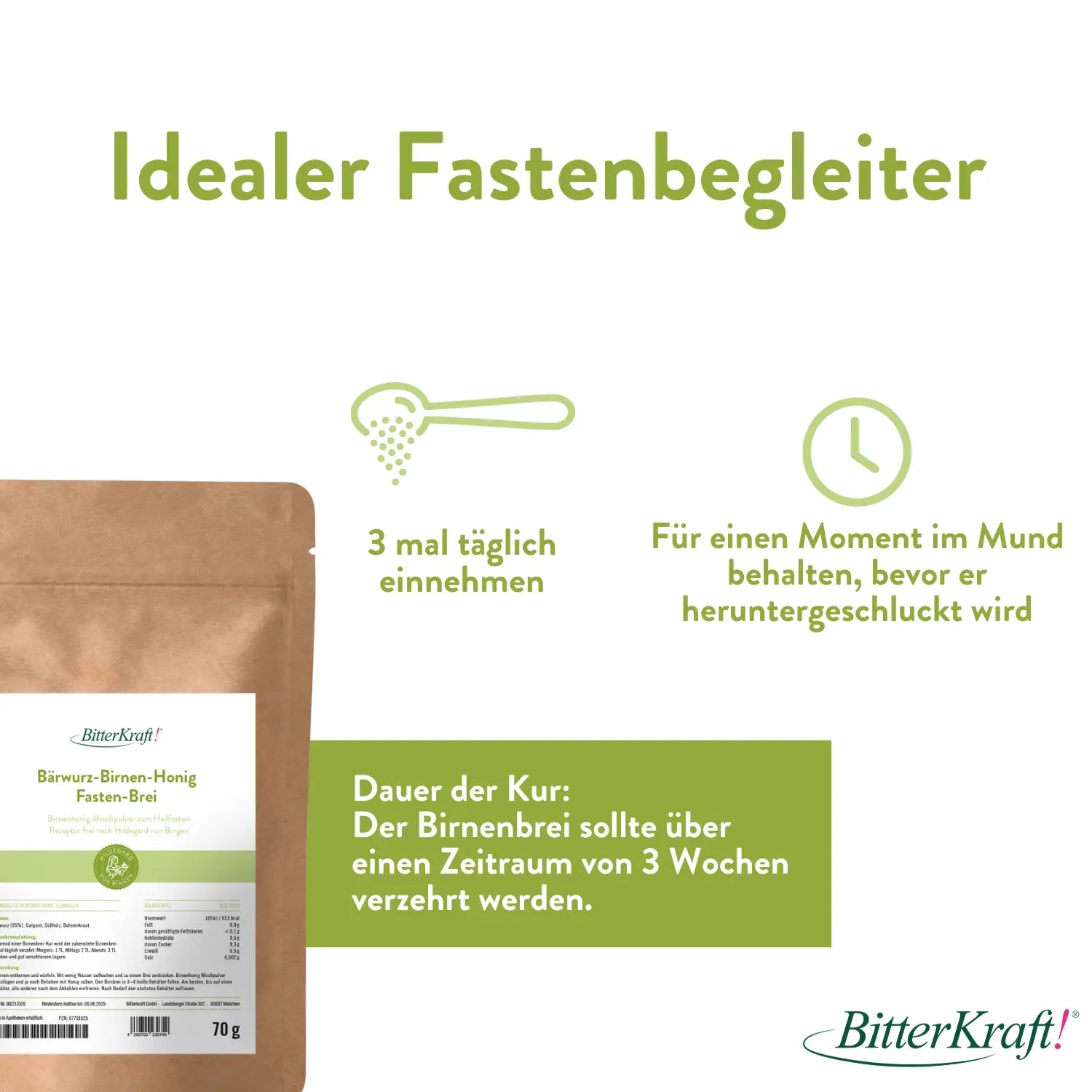 Bärwurz Birnenhonig Mischpulver Bitterkraft GmbH - Bitterkraft