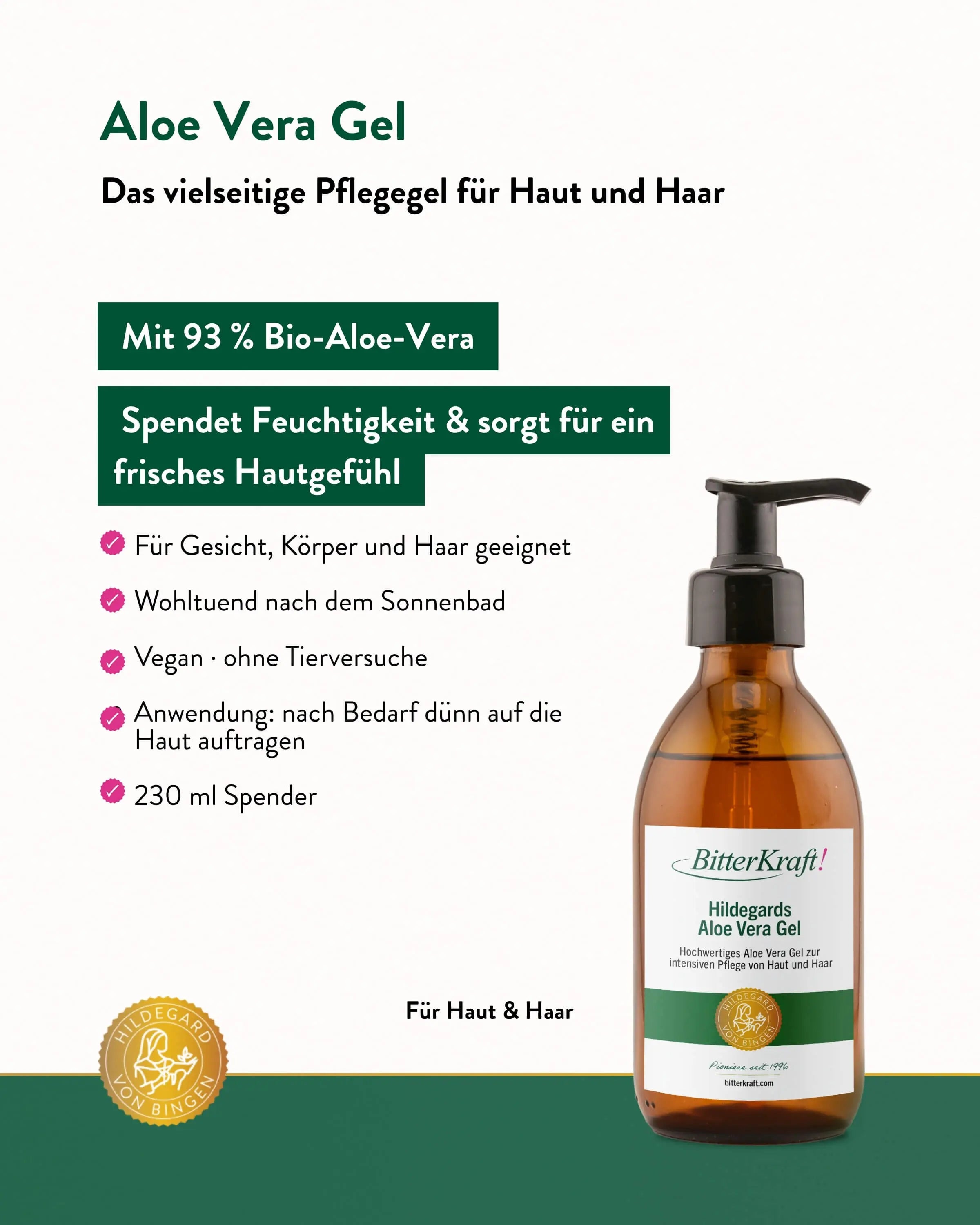 BitterKraft ! Gel d'Aloe Vera 230 ml