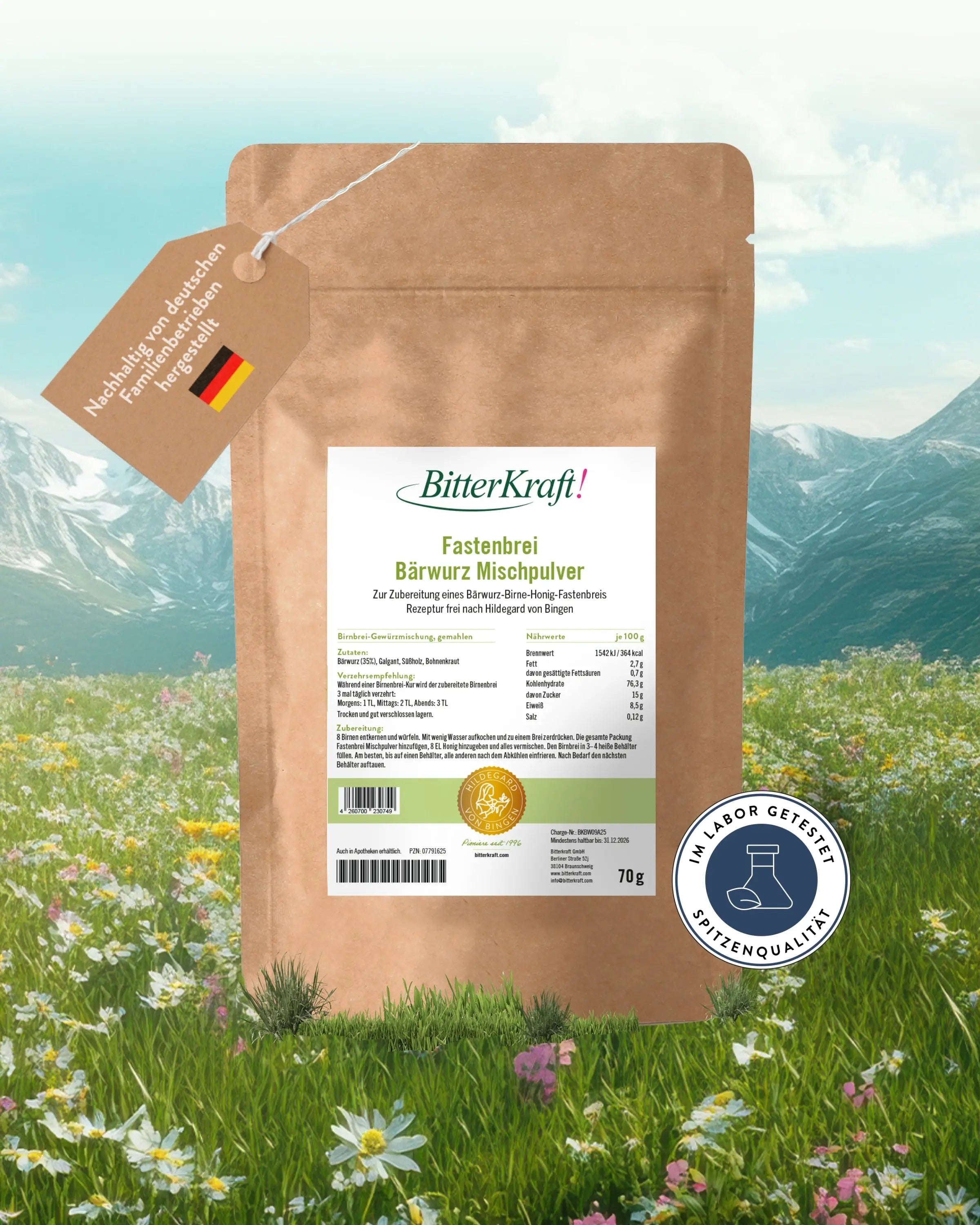 Poudre mixte de miel de poire Bärwurz